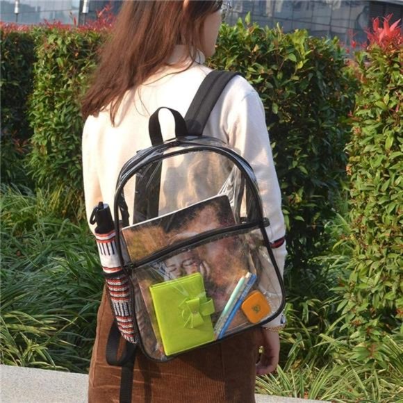 Women Heavy Duty Clear Backpack Transparent PVC Concert Mini Backpacks for Girls main image 7